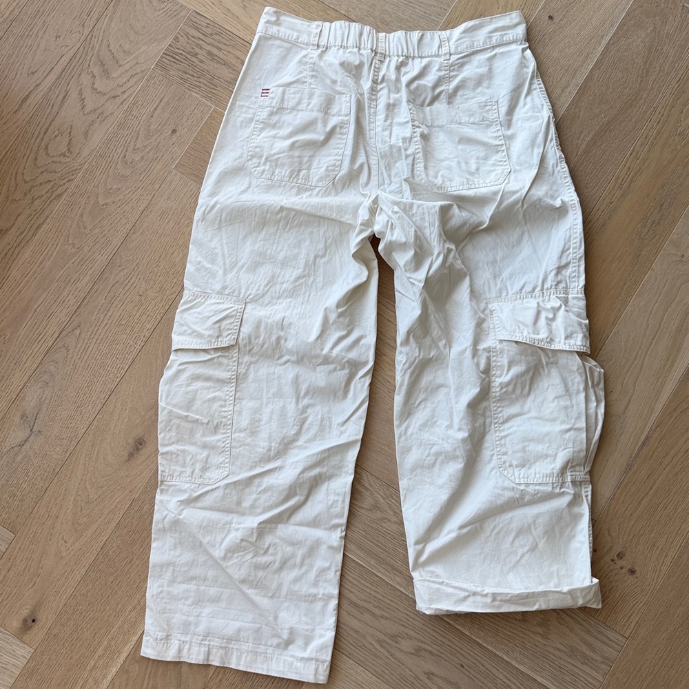 BDG Modified Cream Cargo Pants w/ Rhinestone Hearts - Picture 8 of 8